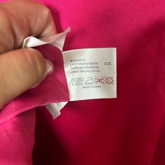 NWT Da Vinci Elegant Pink Evening Gown Size 12 - Picture 4 of 7